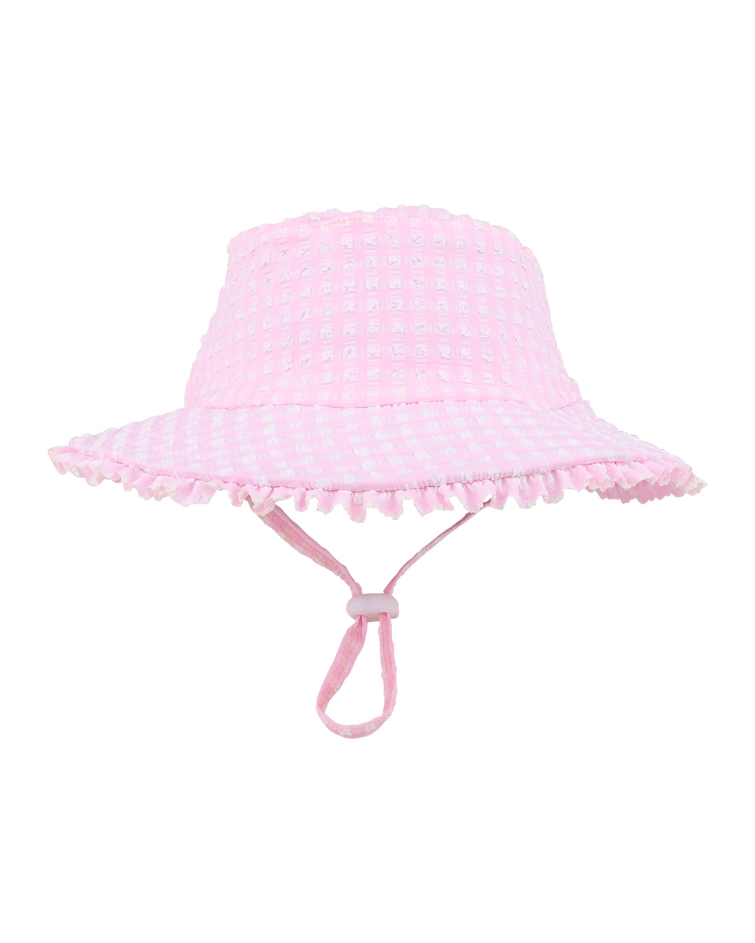 Swim Sunhat | Gingham - Pink