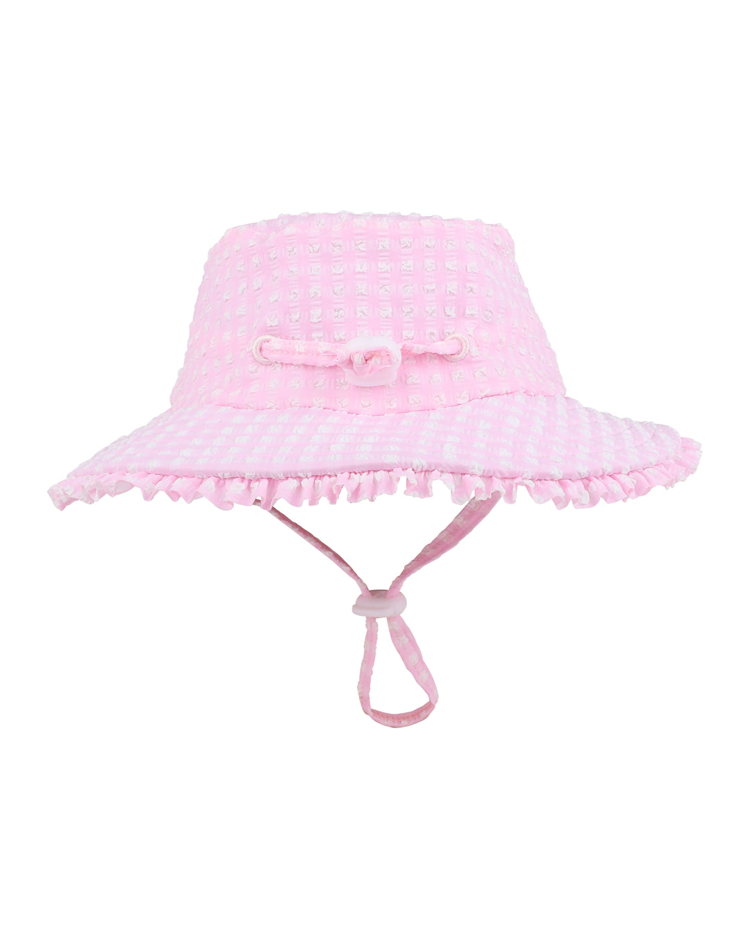Swim Sunhat | Gingham - Pink