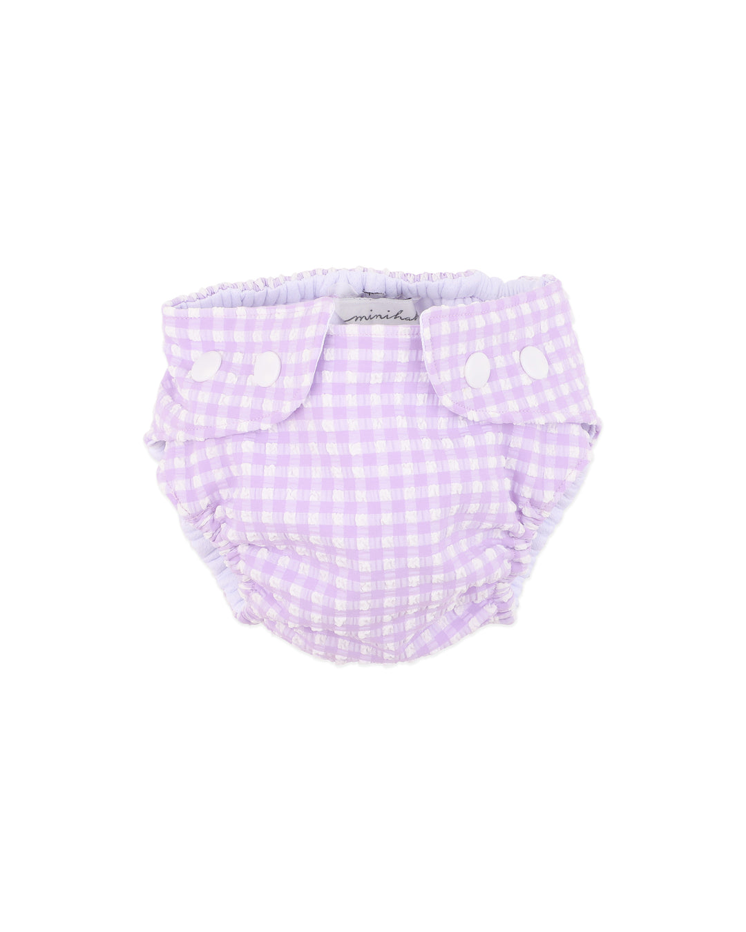 Aqua Nappy | Gingham - Lilac