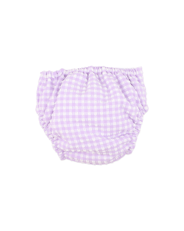 Aqua Nappy | Gingham - Lilac