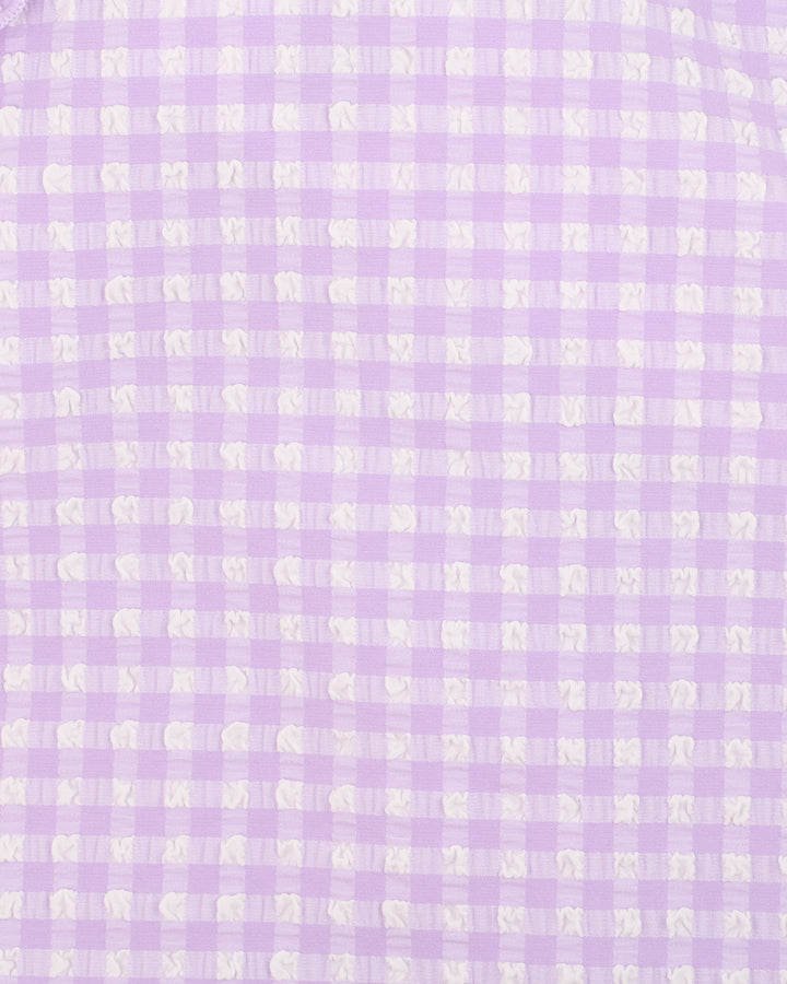 Aqua Nappy | Gingham - Lilac