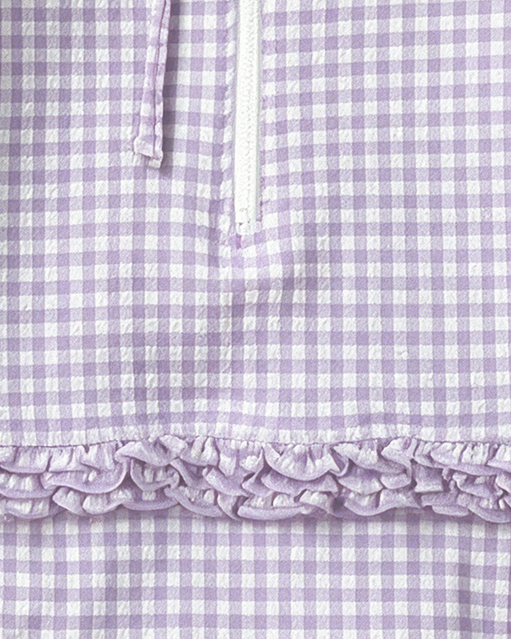 Sunsuit | Gingham - Lilac
