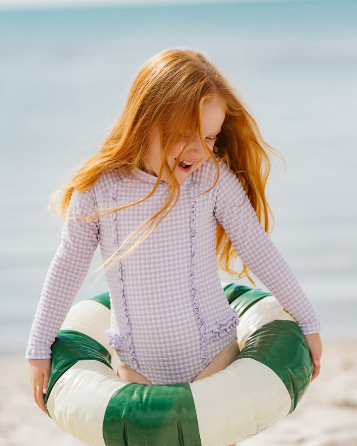 Sunsuit | Gingham - Lilac
