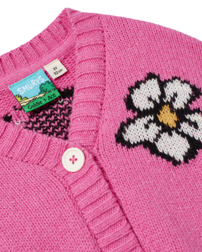 The Smurfs Flower Knit Cardigan