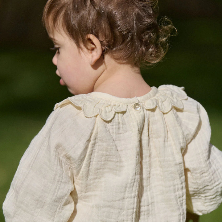 Ruffle Cameron Blouse - Natural