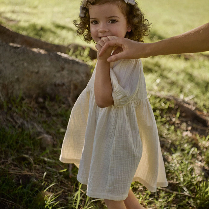 Albertine Muslin Dress - Natural