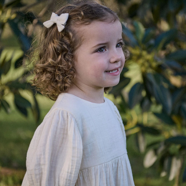 Albertine Muslin Dress - Natural