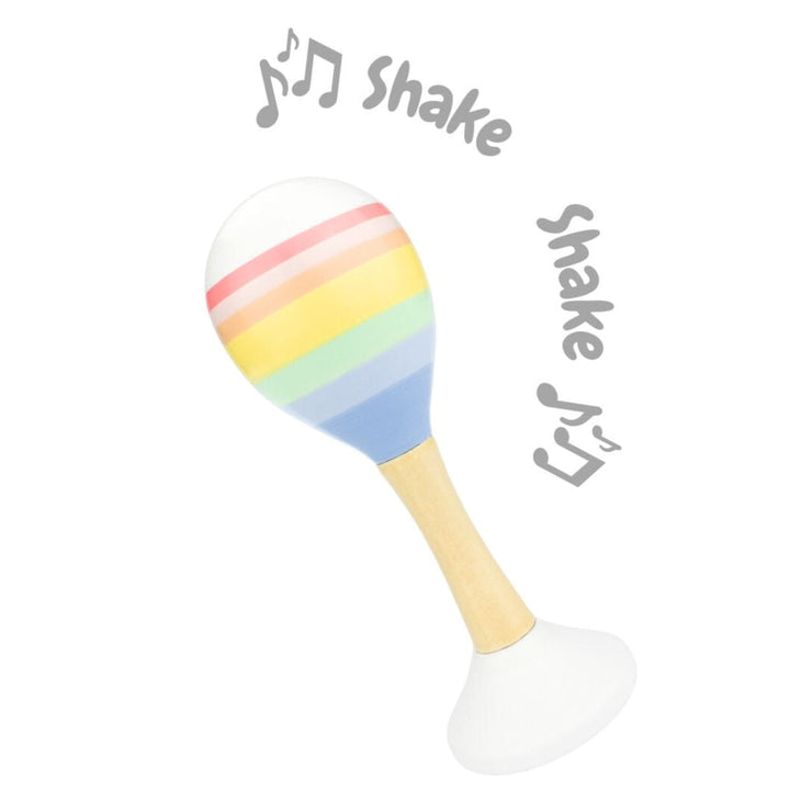 Wooden Maraca | Sweet Rainbow
