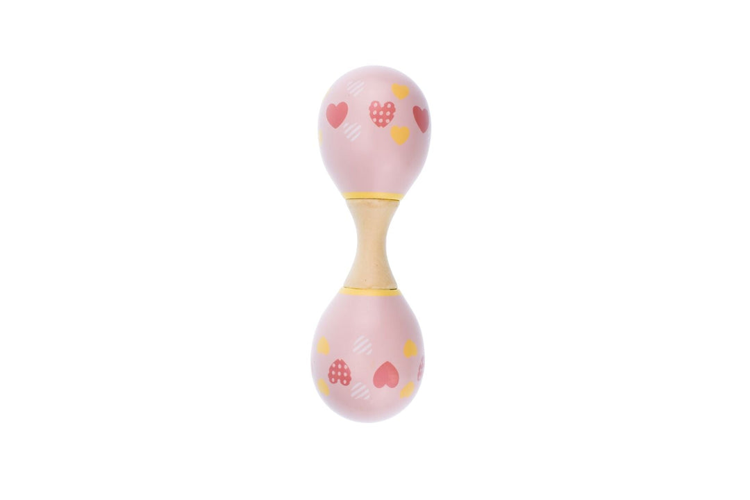 Wooden Maraca Rattle - Pastel