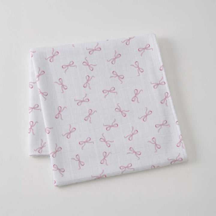 Muslin Wrap - Pink Bow