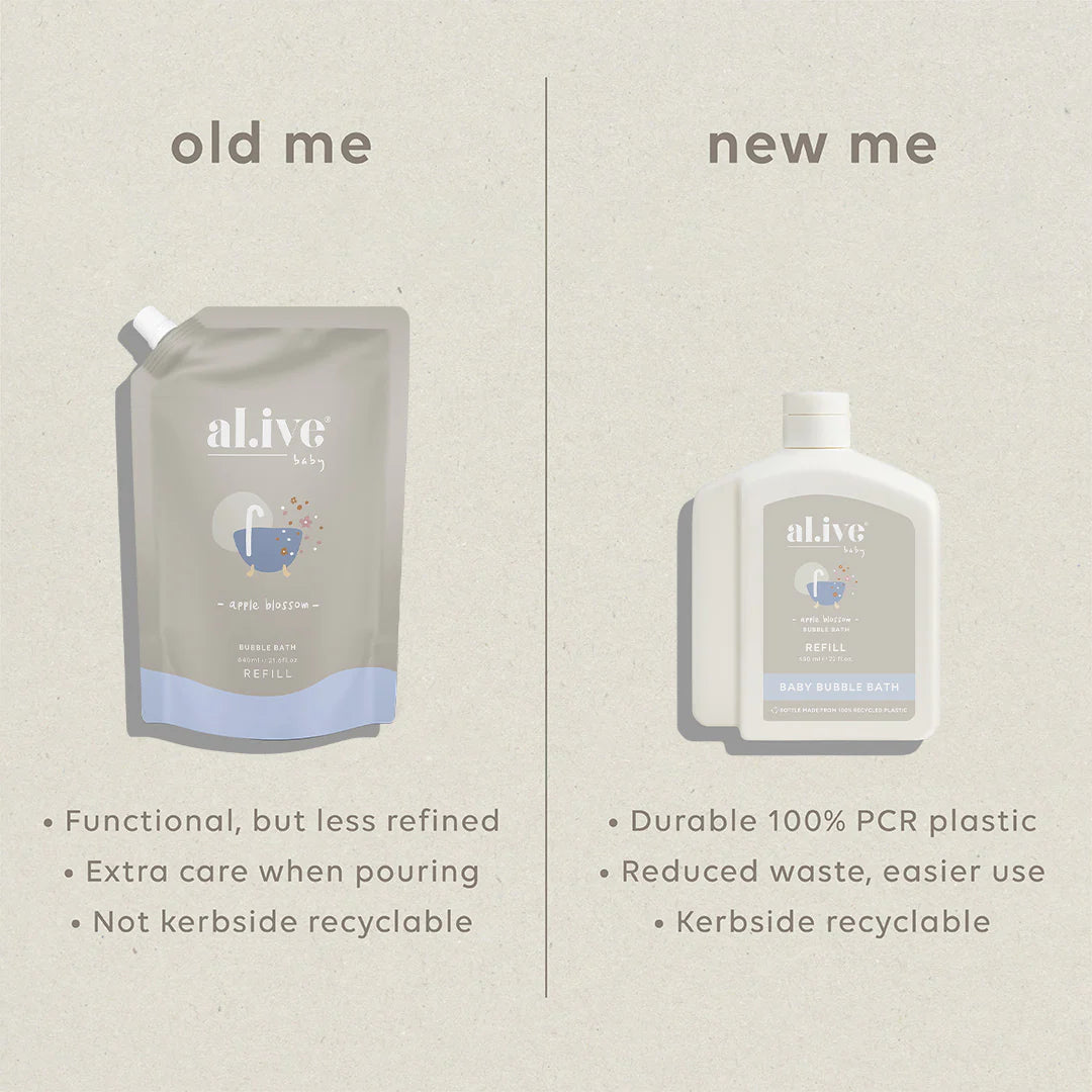 650ml Bubble Bath Refil - Apple Blossom