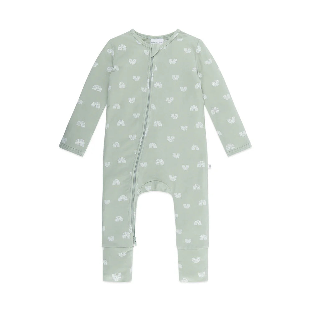 Onesie | Day or Night Long Sleeve - Sage Rainbow