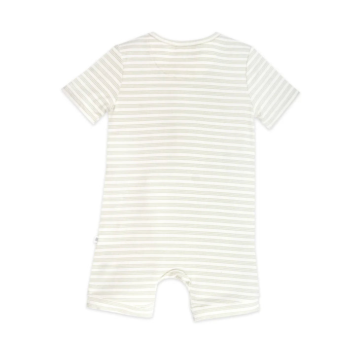 Onesie | Day or Night Short Sleeve - Sage Stripe