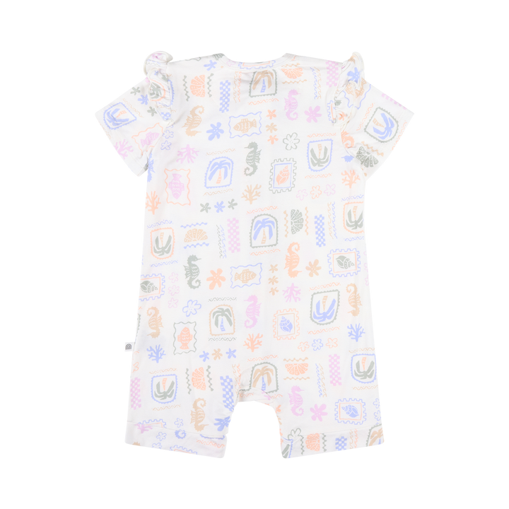 Onesie | Day or Night Short Sleeve with Frill - Resort