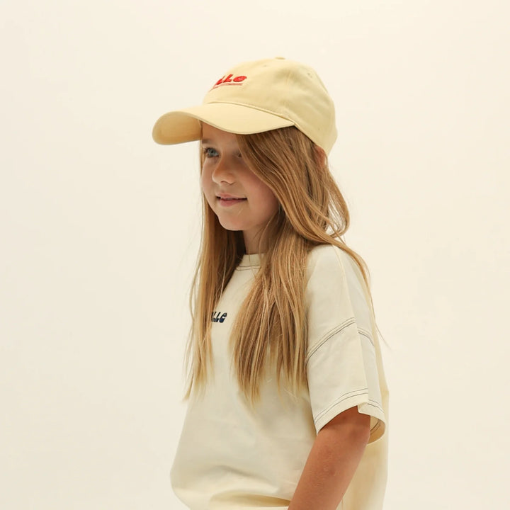 Contrast Stitch Ss Tee - Ecru