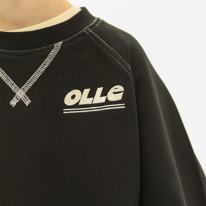 Retro Raglan Sweat - Black