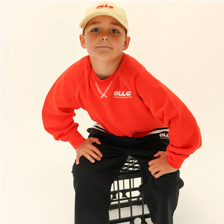Retro Raglan Sweat - Flame
