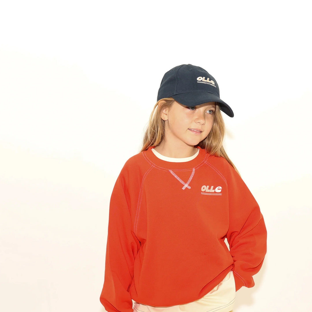 Retro Raglan Sweat - Flame