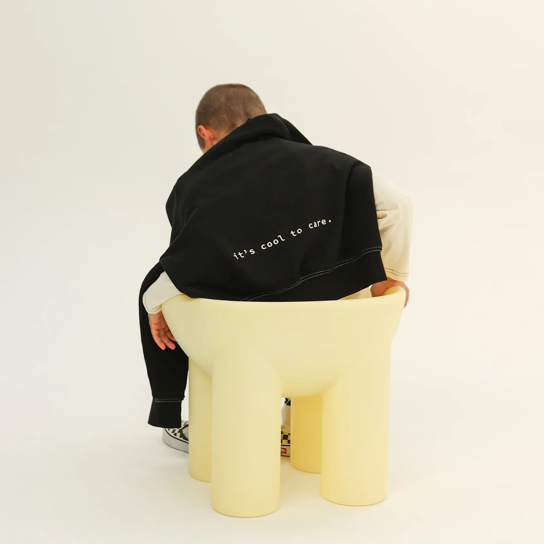 Retro Raglan Sweat - Black