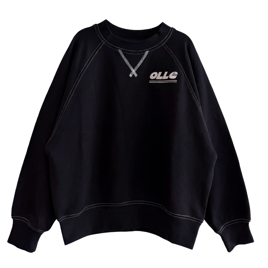 Retro Raglan Sweat - Black