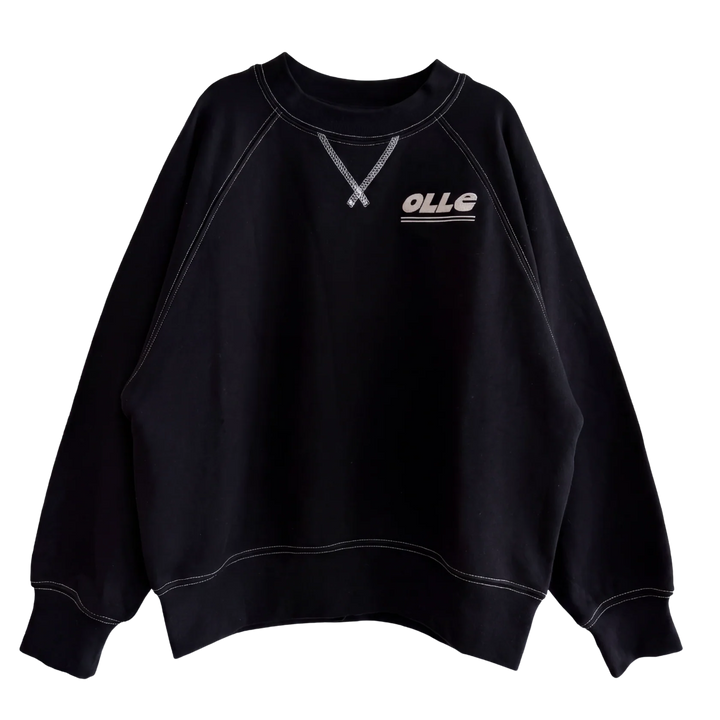 Retro Raglan Sweat - Black