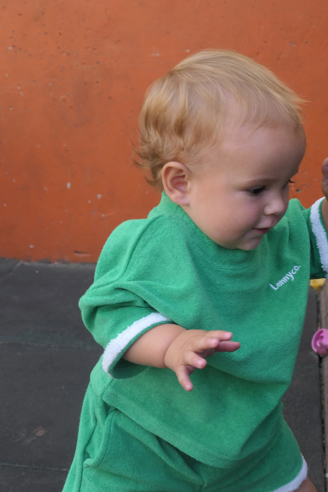 Terry Towelling Set - Green