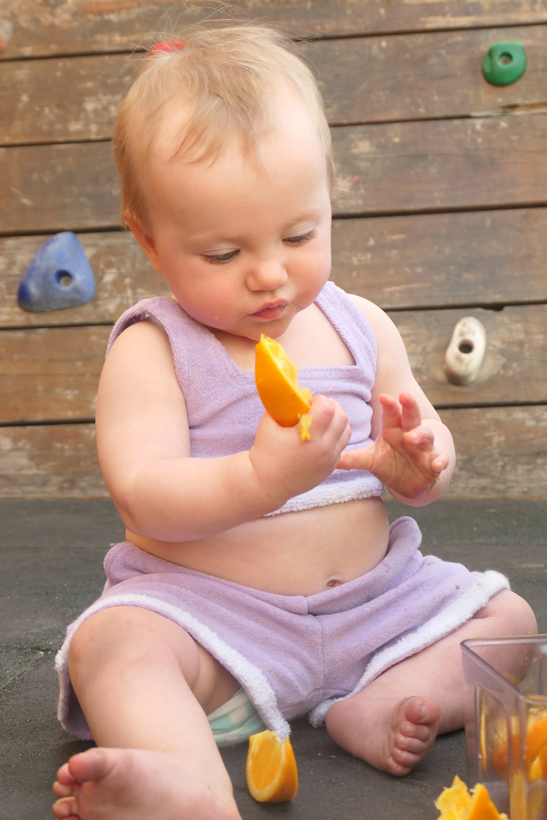 Terry Towelling Set - Lilac