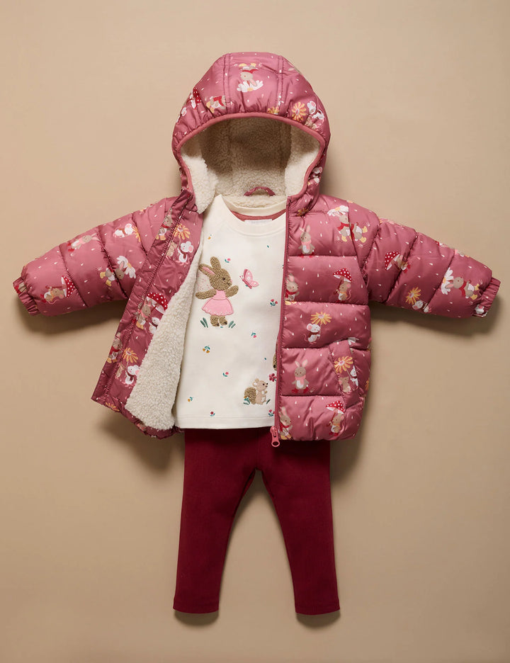Shearling Lined Puffer Jacket - Umbrella