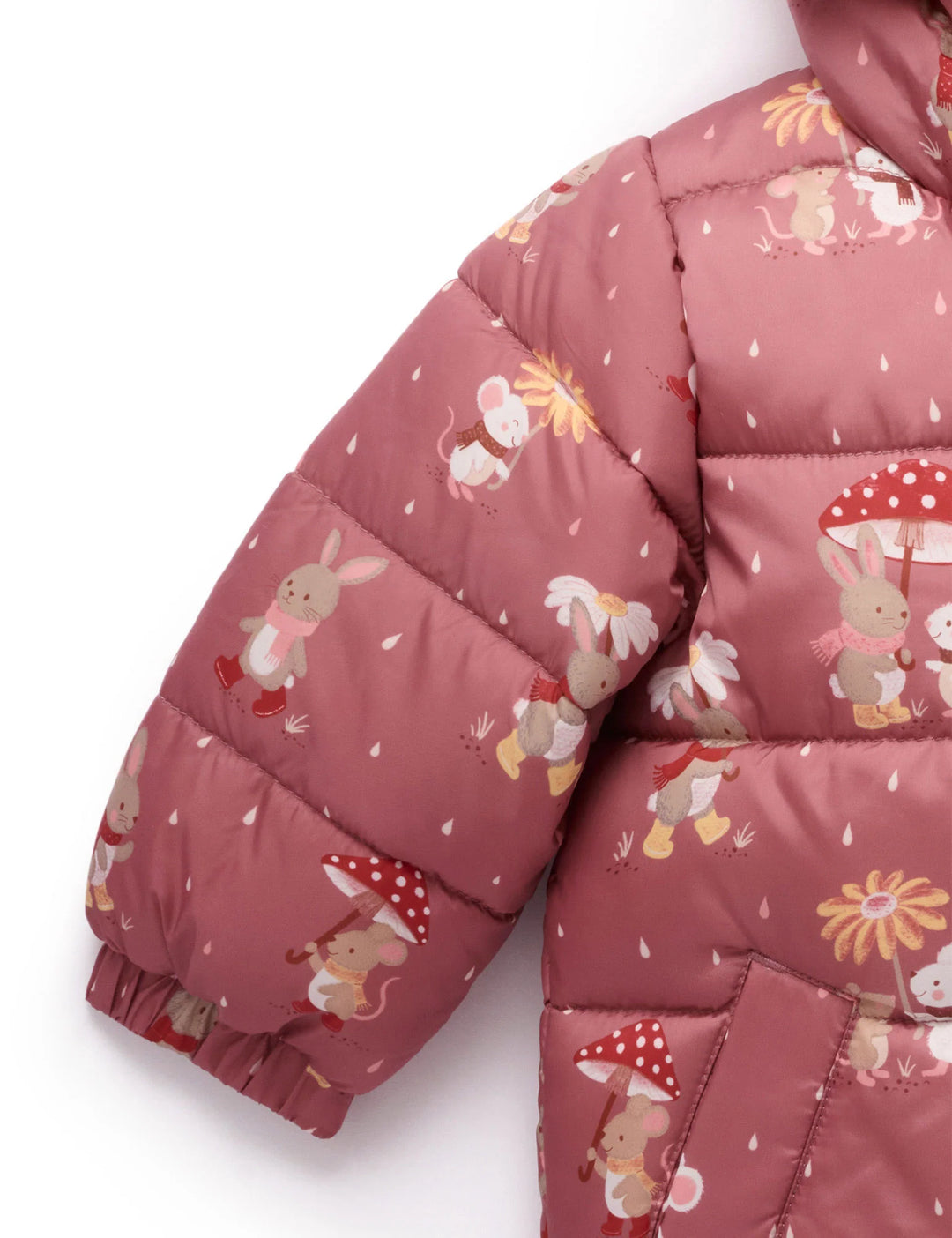 Shearling Lined Puffer Jacket - Umbrella