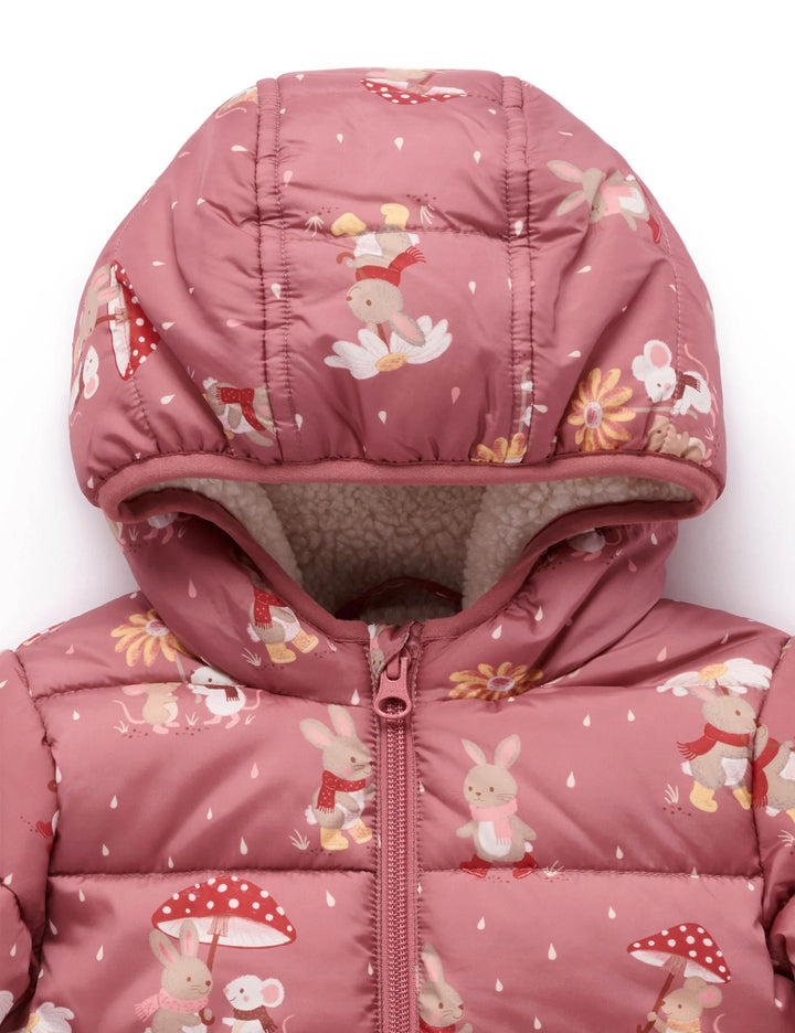 Shearling Lined Puffer Jacket - Umbrella