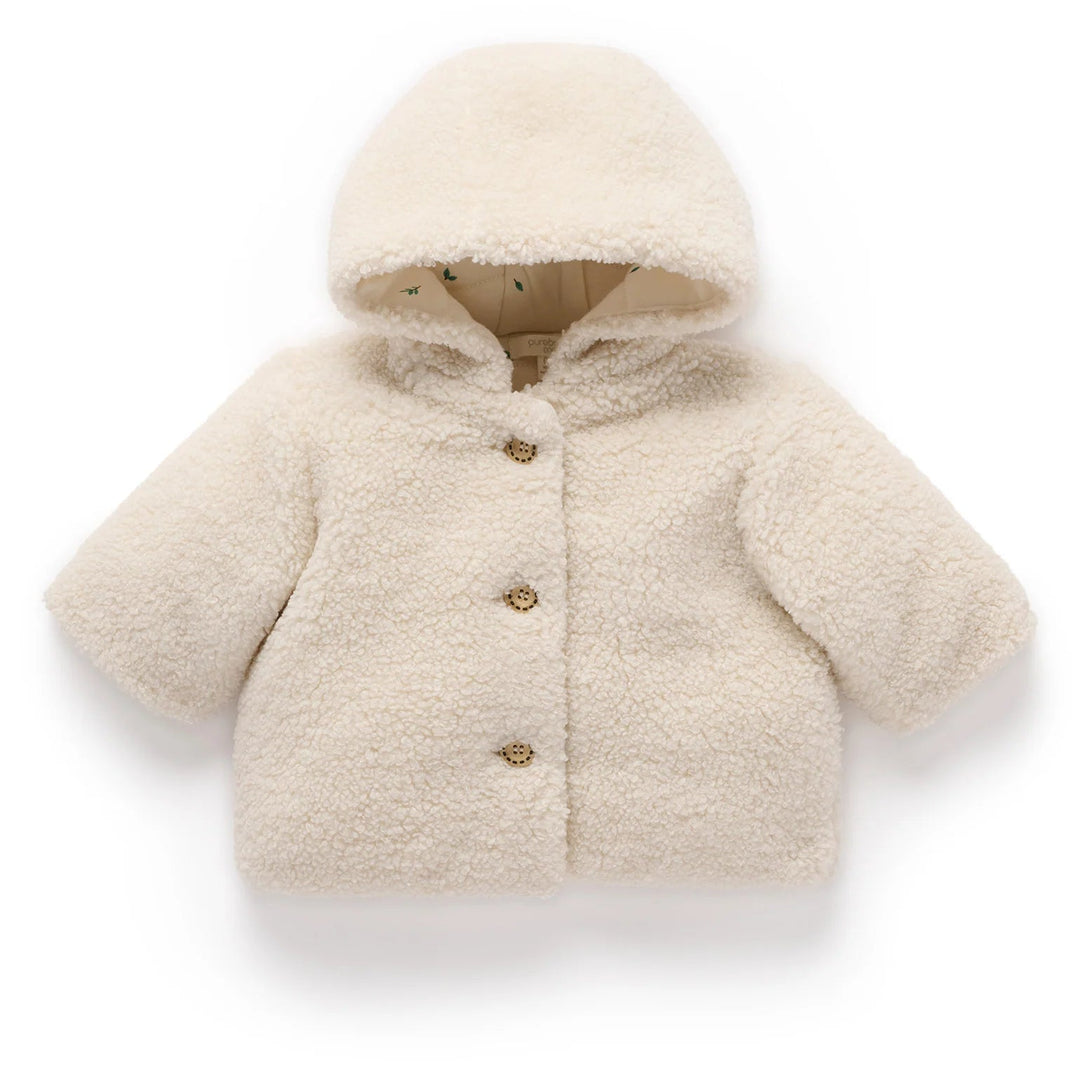 Shearling Padded Jacket - Wheat