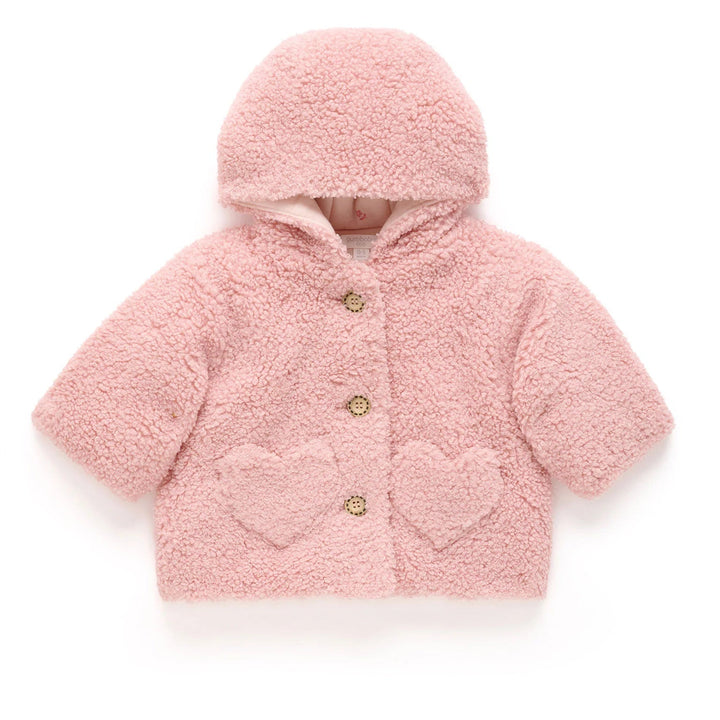 Shearling Padded Jacket - Blush