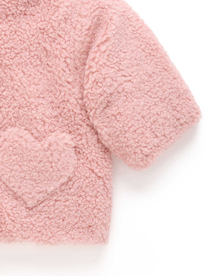 Shearling Padded Jacket - Blush