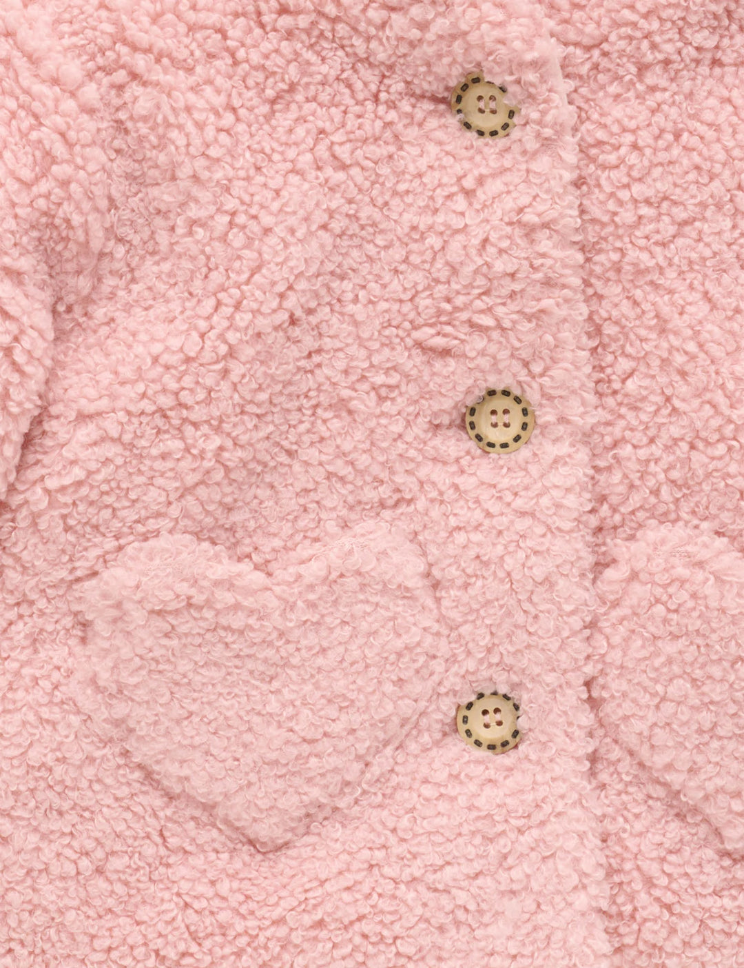 Shearling Padded Jacket - Blush