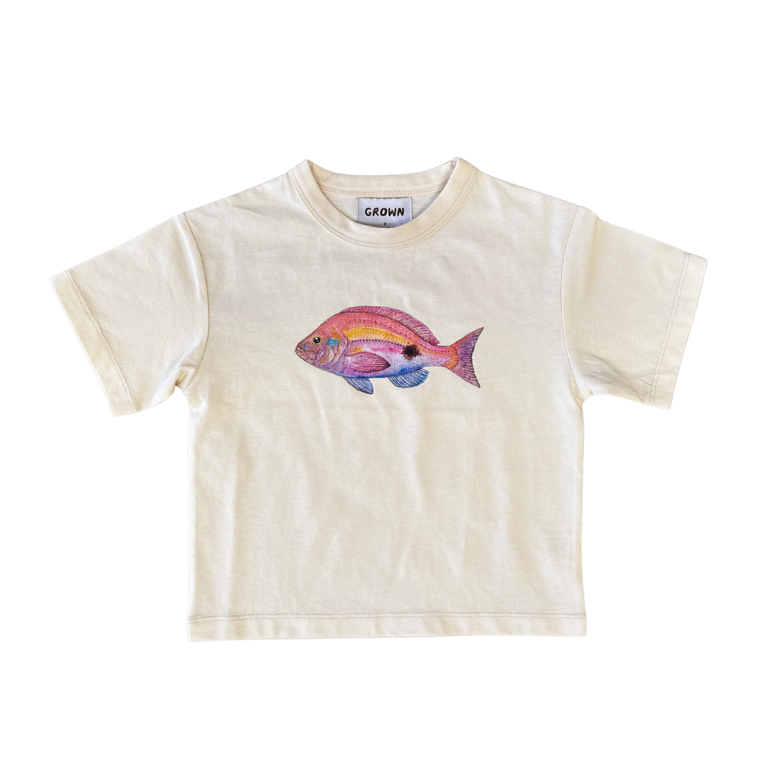 Tee | Perch Fish - Milk