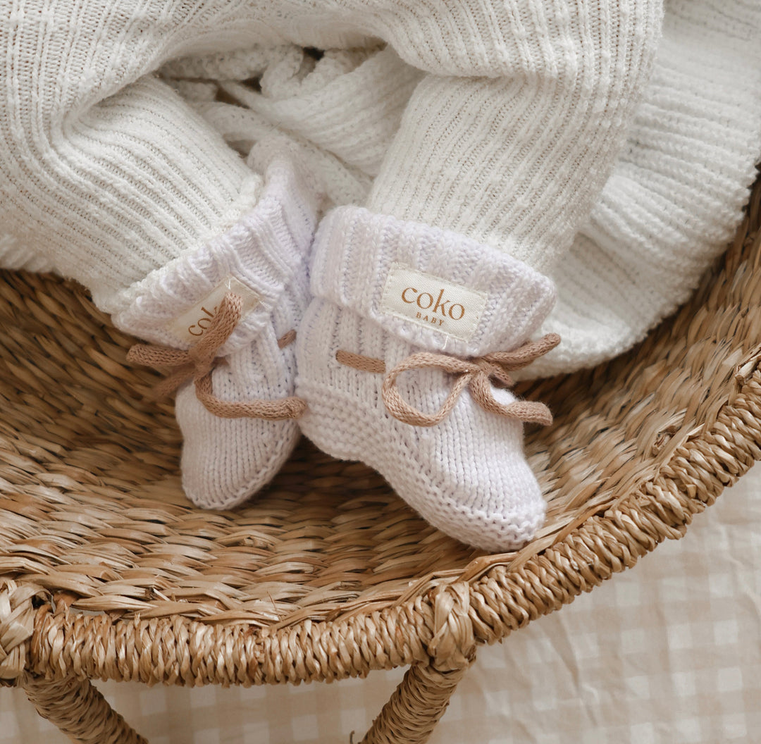 Heirloom Booties - Milk & Mocha