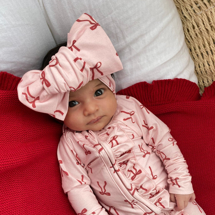 Oversized Topknot | Red Bows