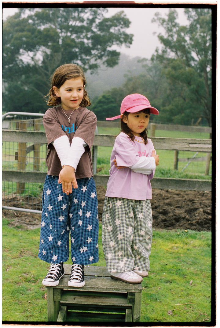 Dusty Star Pants | Yellow Gingham