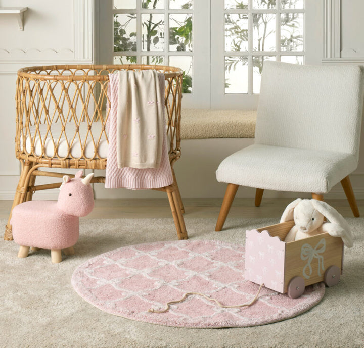 Muslin Wrap - Pink Bow