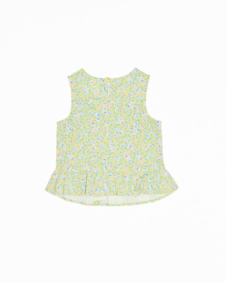 Poppy Top - Ditsy Lemon