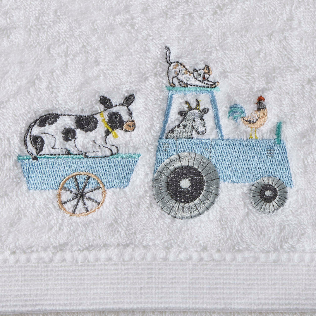 Bath Towel & Face Washer Set - Farm Fun