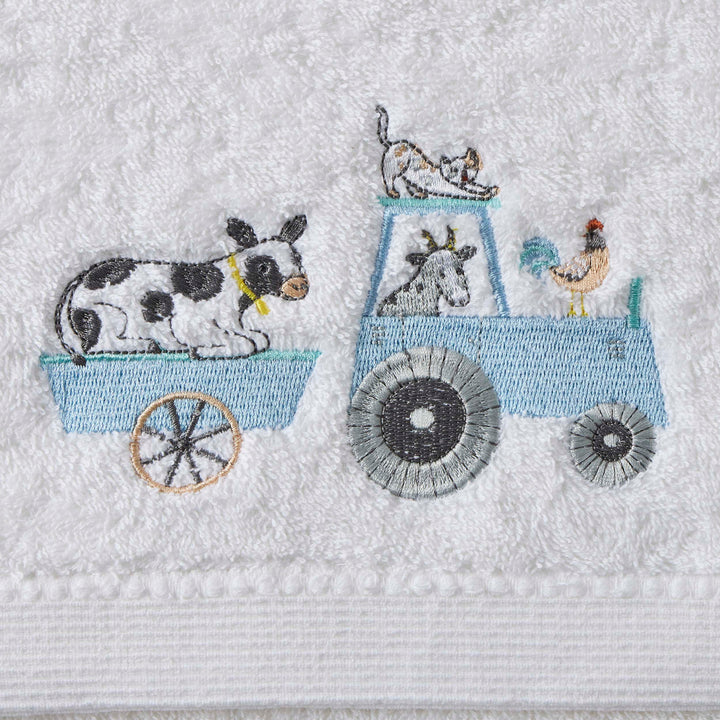 Bath Towel & Face Washer Set - Farm Fun