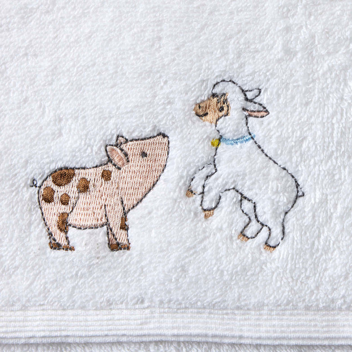 Bath Towel & Face Washer Set - Farm Fun