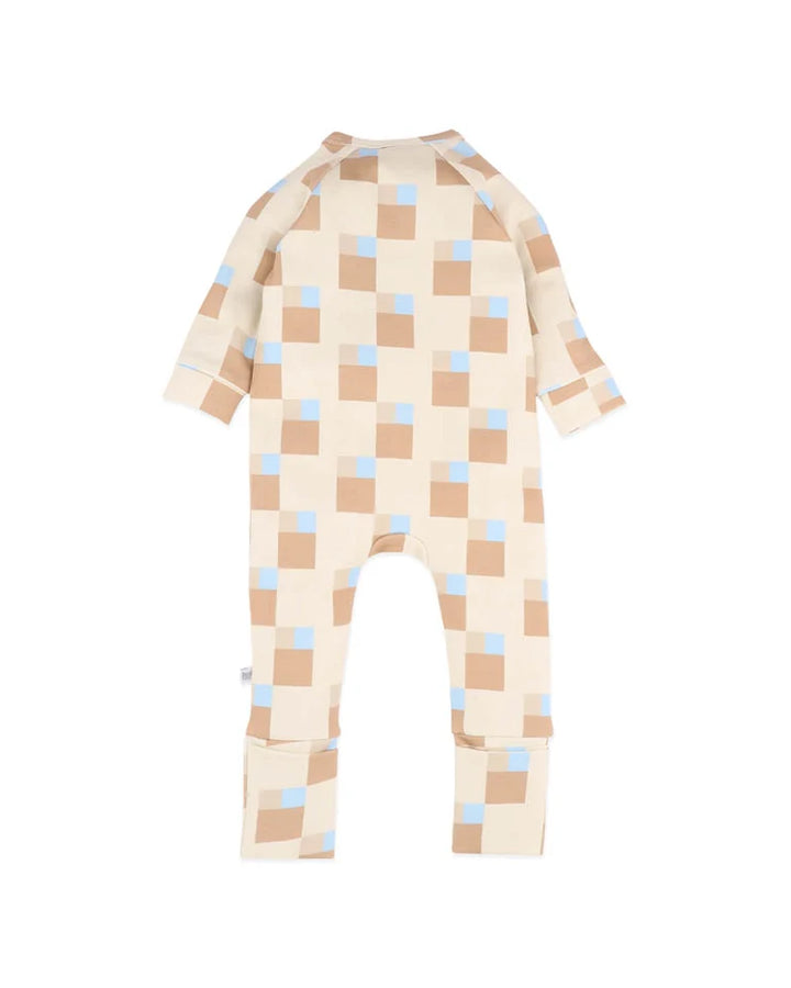 Zipsuit | Organic - Havana Block Print