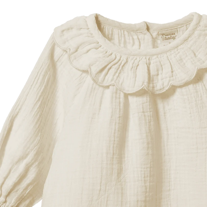 Ruffle Cameron Blouse - Natural