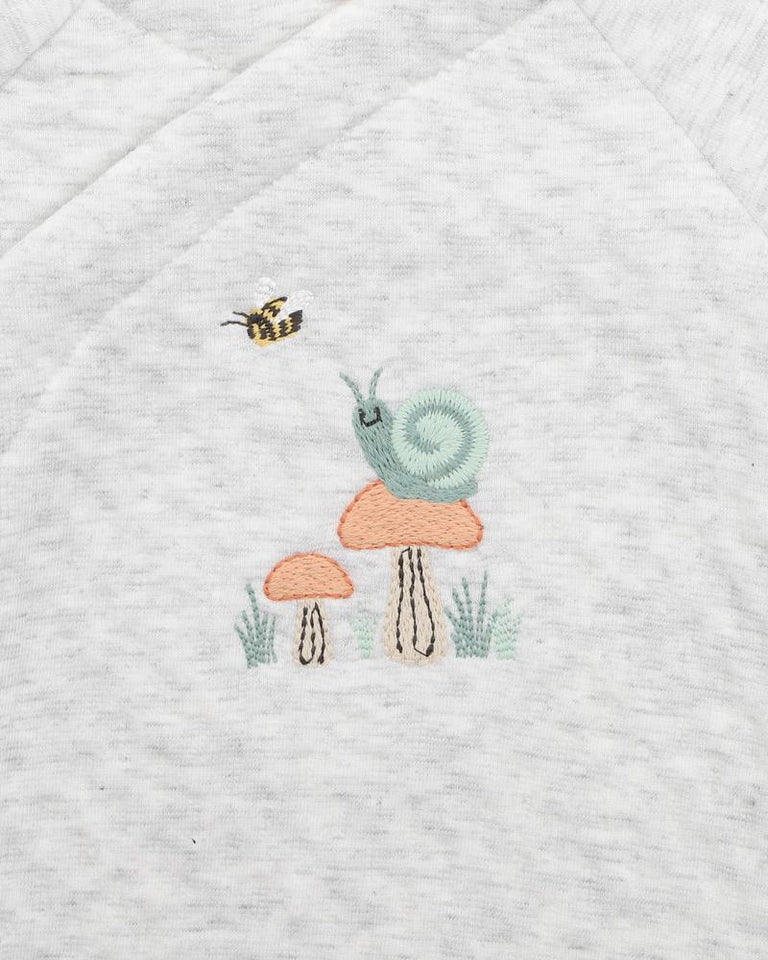 Onesie | Quilted - Happy Snail
