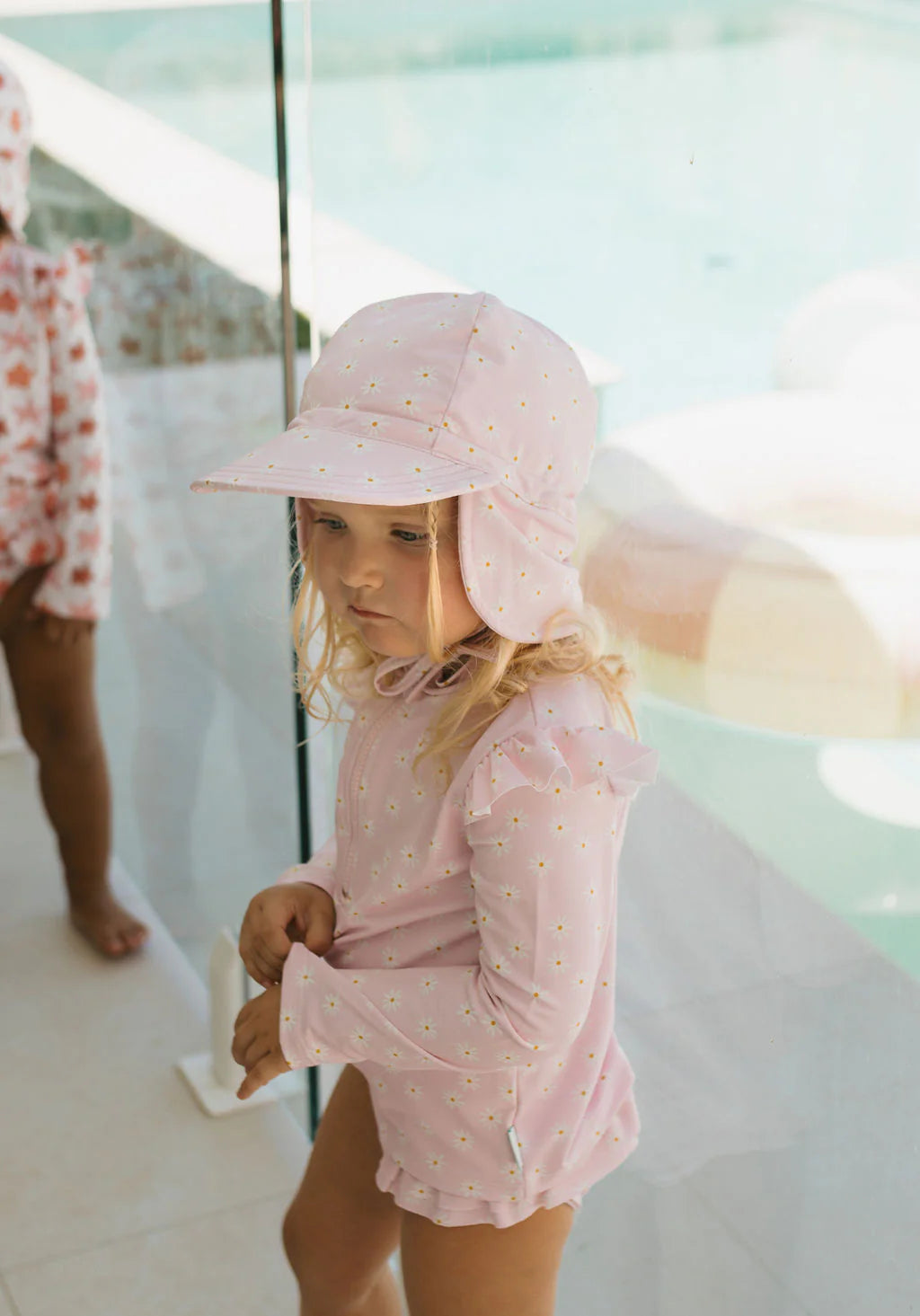 Swim Hat | Flap - Daisy Fields