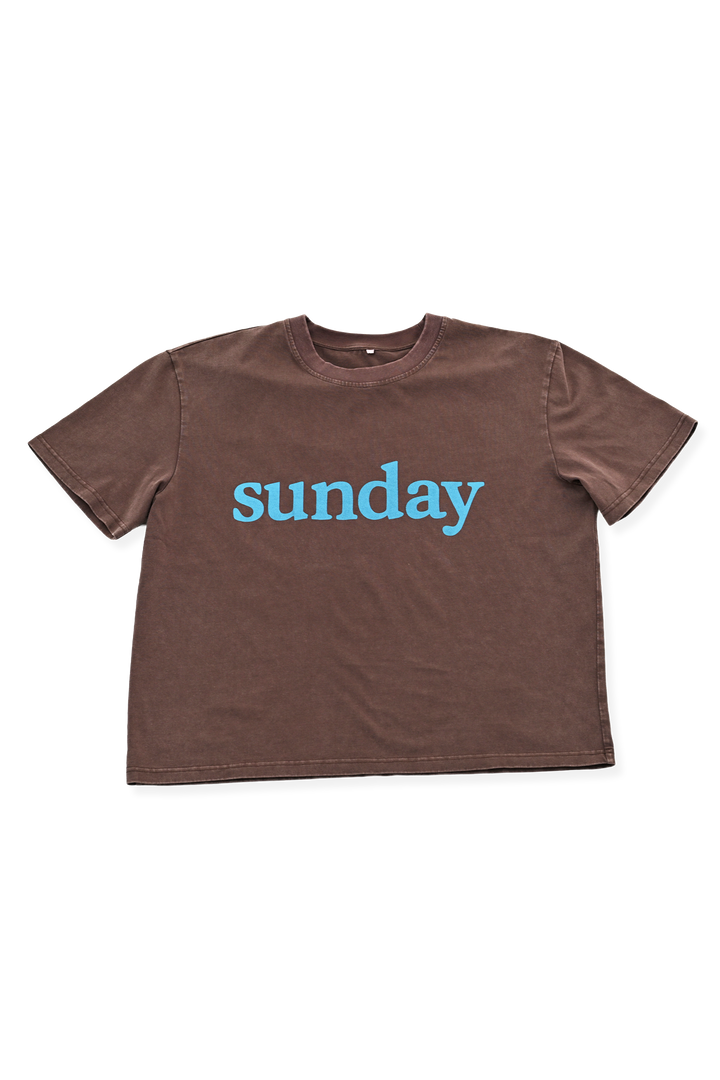 Sunday Tee | Brown Blue