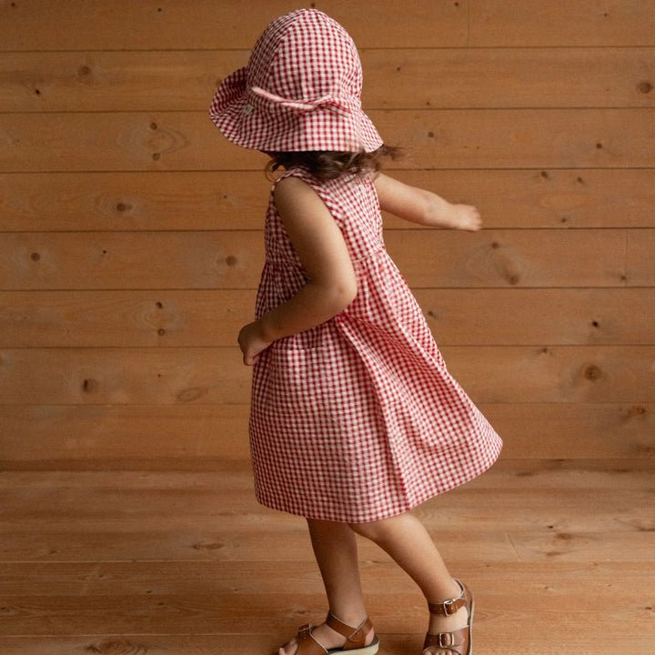 Sun Hat | Red Gingham