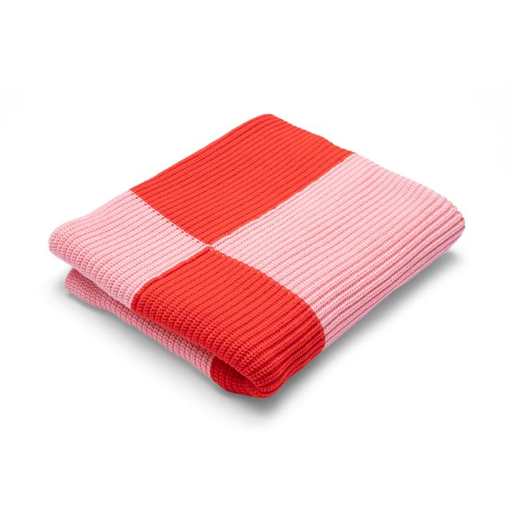 Sunday Blanket | Pink + Red